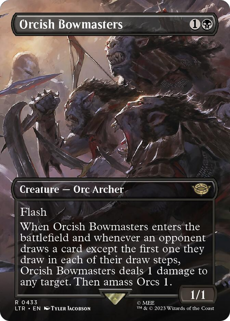 Orcish Bowmasters (Borderless Alternate Art) [The Lord of the Rings: Tales of Middle-Earth] | The CG Realm