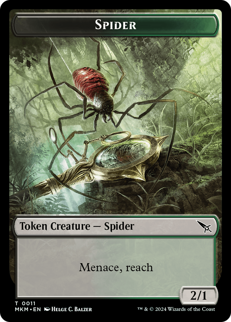 Spider Token [Murders at Karlov Manor Tokens] | The CG Realm