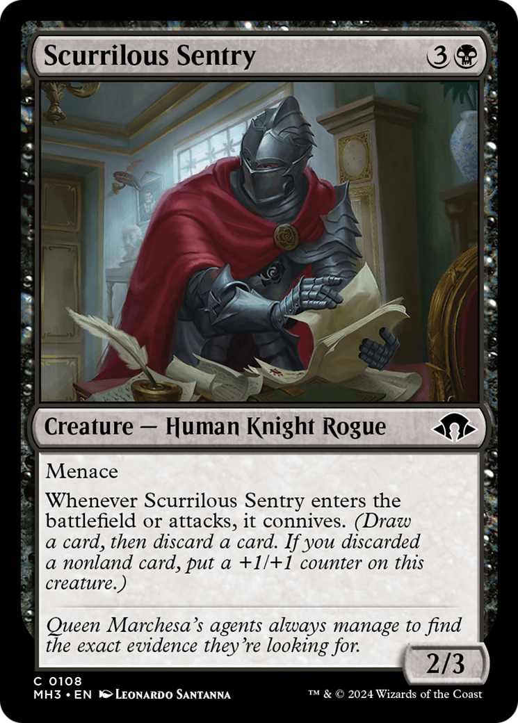 Scurrilous Sentry [Modern Horizons 3] | The CG Realm