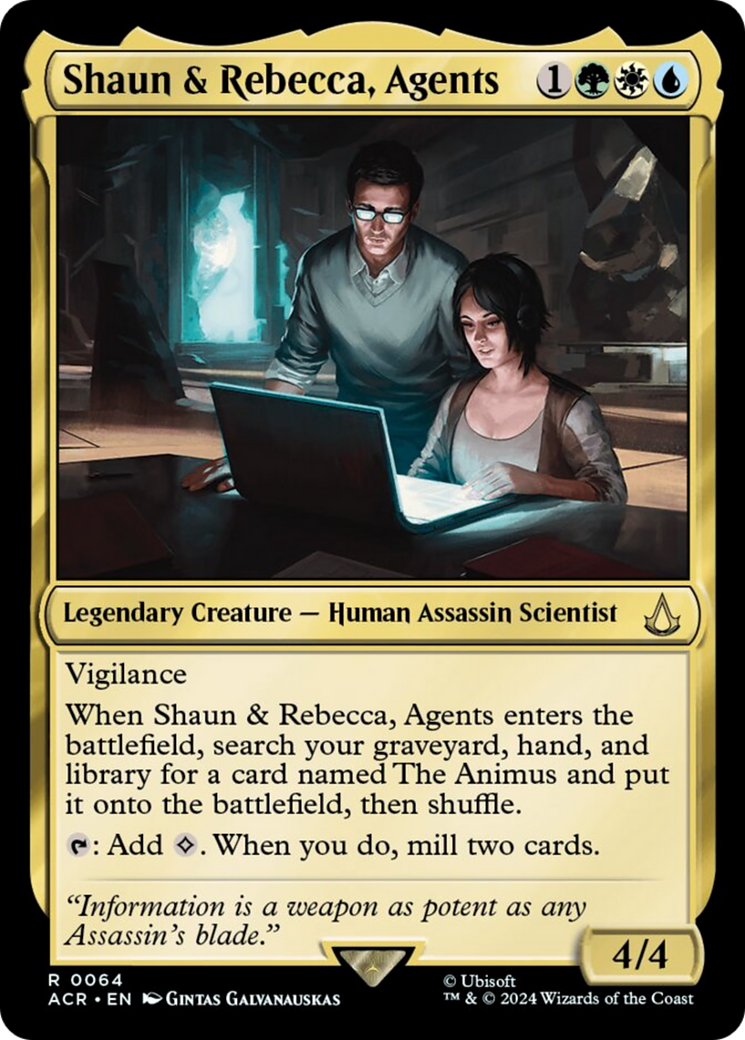 Shaun & Rebecca, Agents [Assassin's Creed] | The CG Realm
