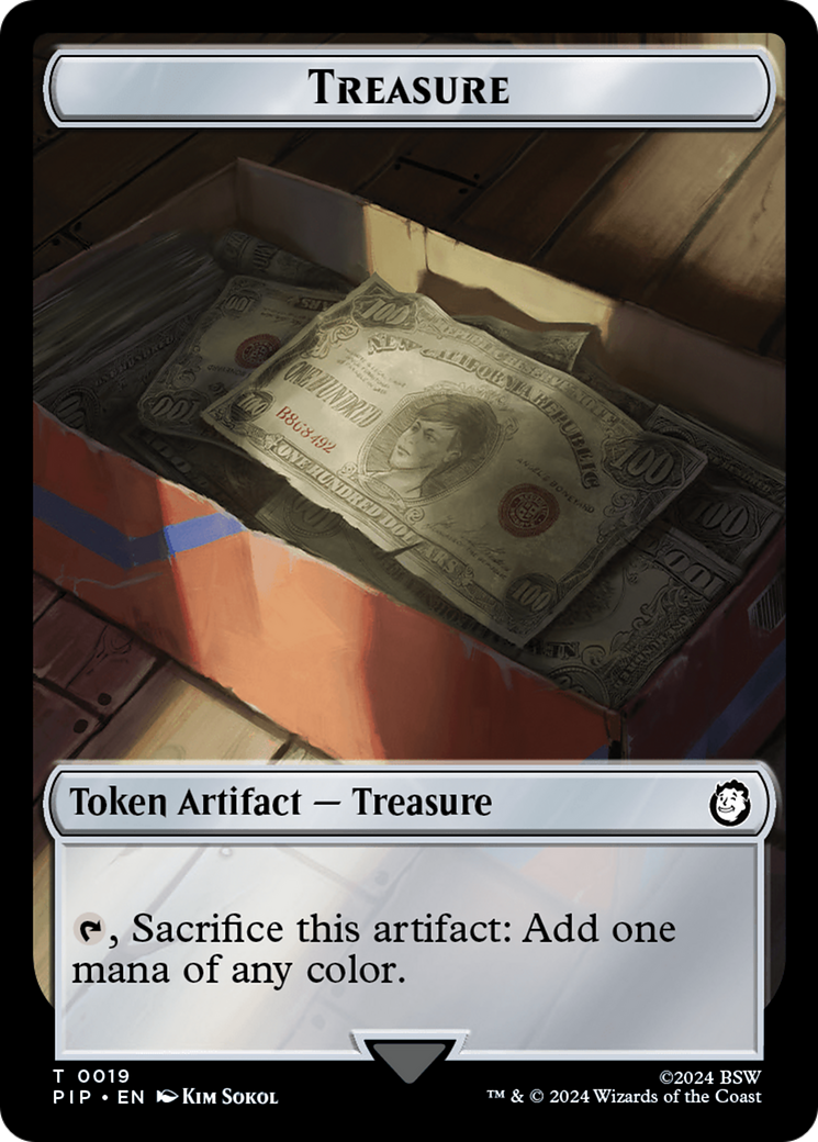 Treasure (0019) // Copy Double-Sided Token [Fallout Tokens] | The CG Realm