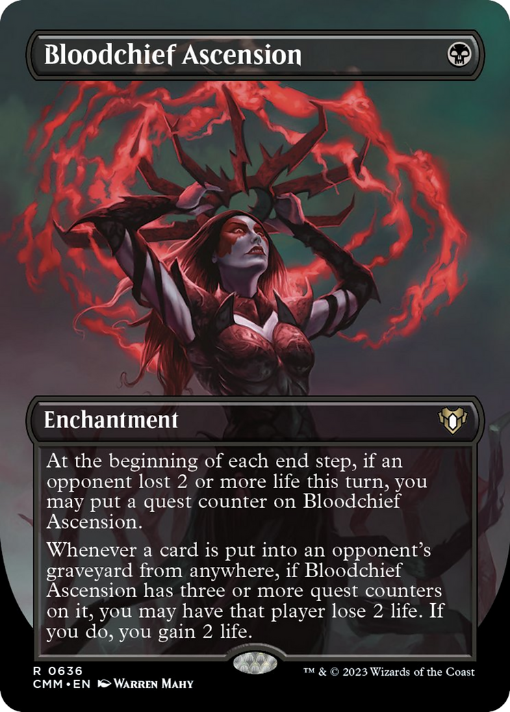 Bloodchief Ascension (Borderless Alternate Art) [Commander Masters] | The CG Realm