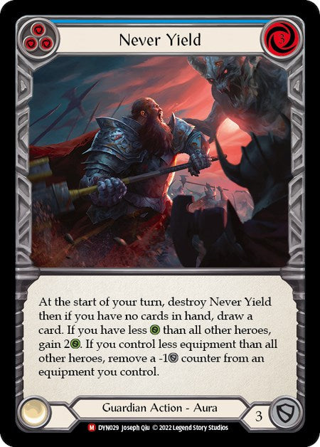 Never Yield [DYN029] (Dynasty)  Rainbow Foil | The CG Realm