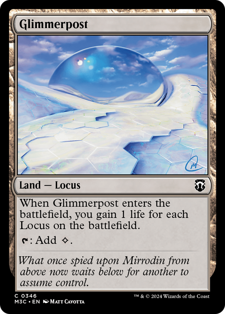 Glimmerpost (Ripple Foil) [Modern Horizons 3 Commander] | The CG Realm