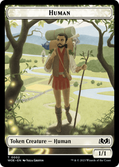 Human // Food (0012) Double-Sided Token [Wilds of Eldraine Tokens] | The CG Realm