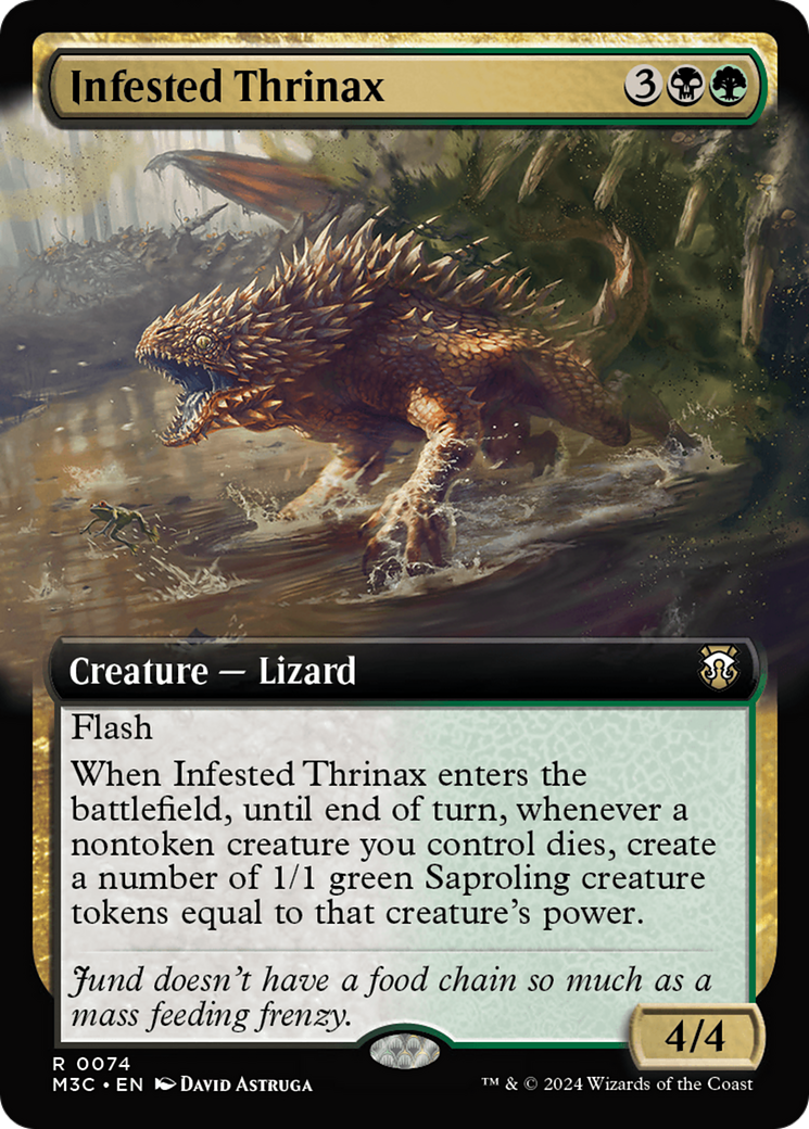 Infested Thrinax (Extended Art) [Modern Horizons 3 Commander] | The CG Realm