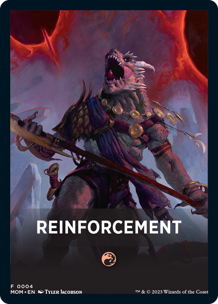 Reinforcement Theme Card [March of the Machine Tokens] | The CG Realm