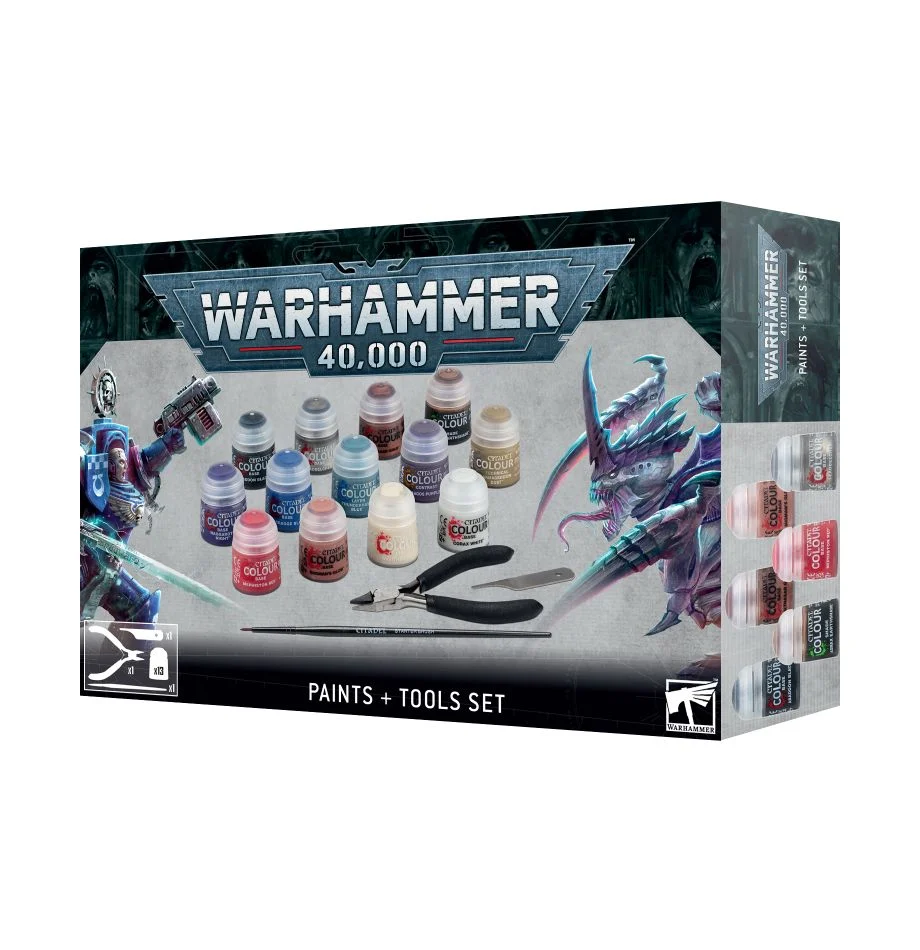 Warhammer 40,000: Paints + Tools Set | The CG Realm