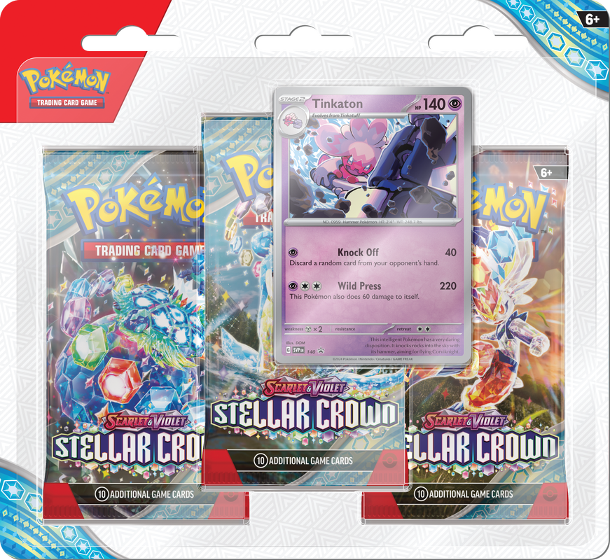 POKEMON SV7 STELLAR CROWN 3PK BLISTER | The CG Realm