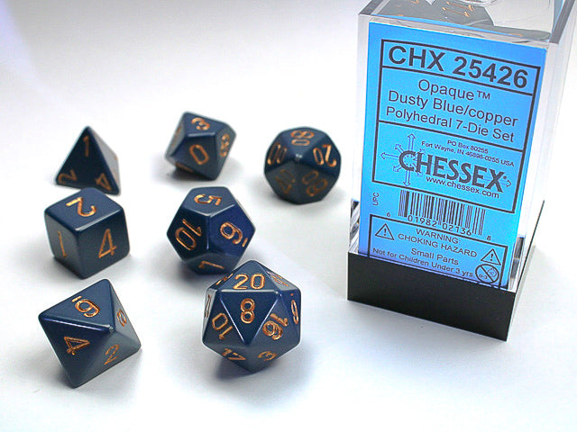 OPAQUE 7-DIE SET DUSTY BLUE/COPPER | The CG Realm