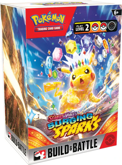 POKEMON SV8 SURGING SPARKS BUILD &  BATTLE BOX DISPLAY | The CG Realm