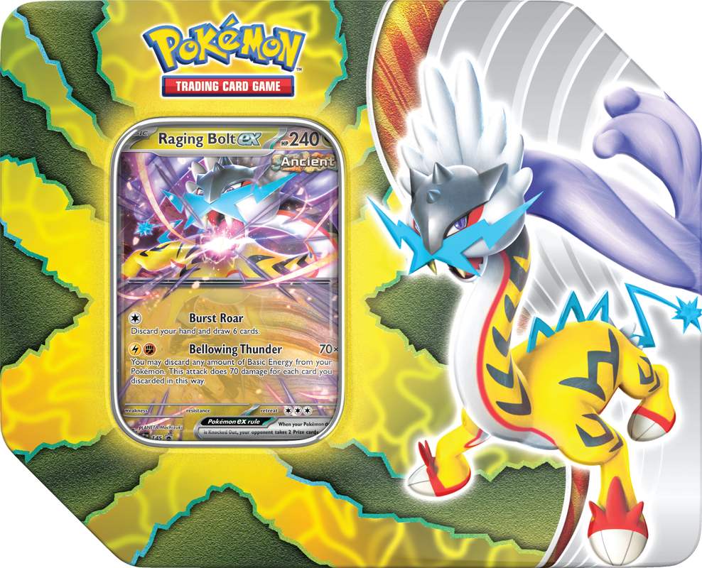 POKEMON PARADOX DESTINIES TIN Raging Bolt EX | The CG Realm