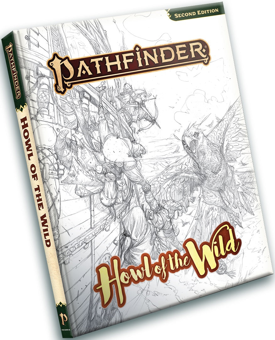 PATHFINDER 2E HOWL OF THE WILD SKETCH COVER ED | The CG Realm