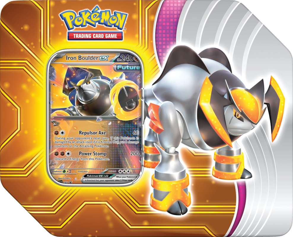 POKEMON PARADOX DESTINIES TIN Iron Boulder EX | The CG Realm