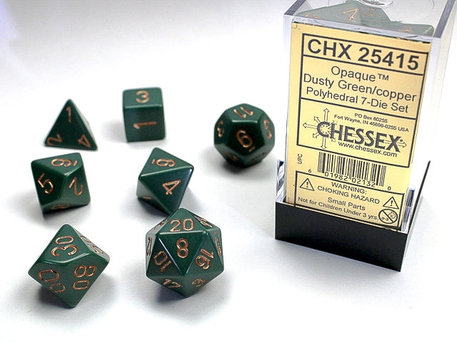 OPAQUE 7-DIE SET DUSTY GREEN/COPPER | The CG Realm