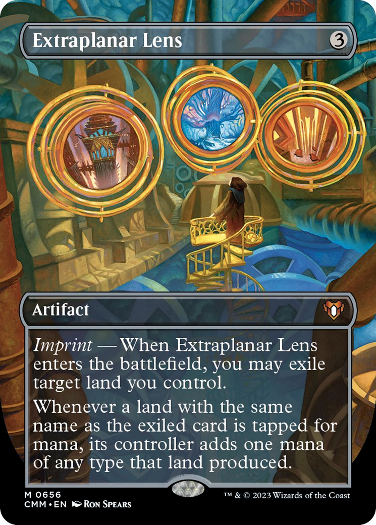 Extraplanar Lens (Borderless Alternate Art) [Commander Masters] | The CG Realm