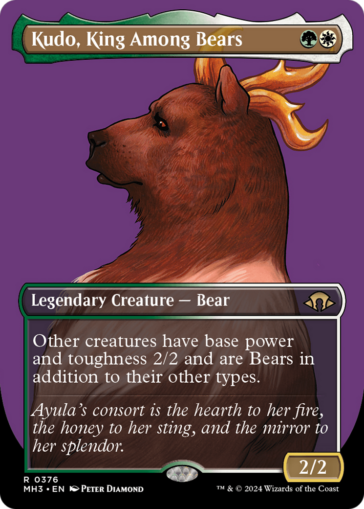 Kudo, King Among Bears (Borderless) [Modern Horizons 3] | The CG Realm