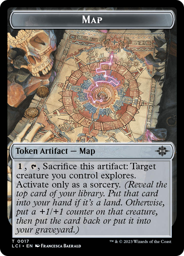 Map // Golem Double-Sided Token [The Lost Caverns of Ixalan Tokens] | The CG Realm