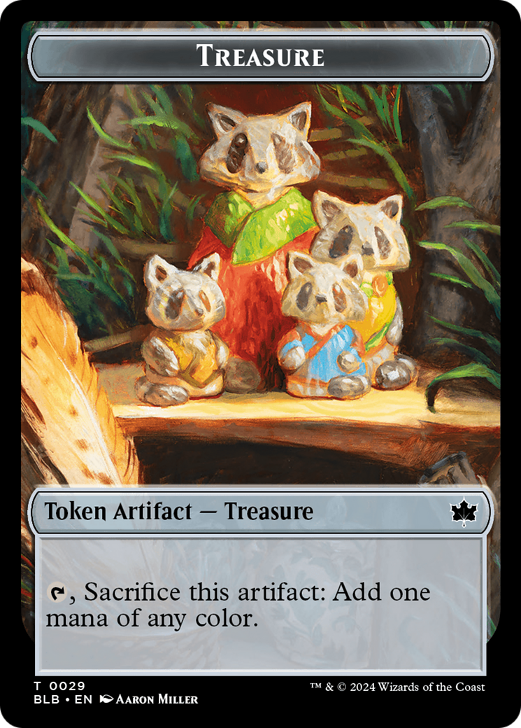 Rabbit // Treasure Double-Sided Token [Bloomburrow Tokens] | The CG Realm