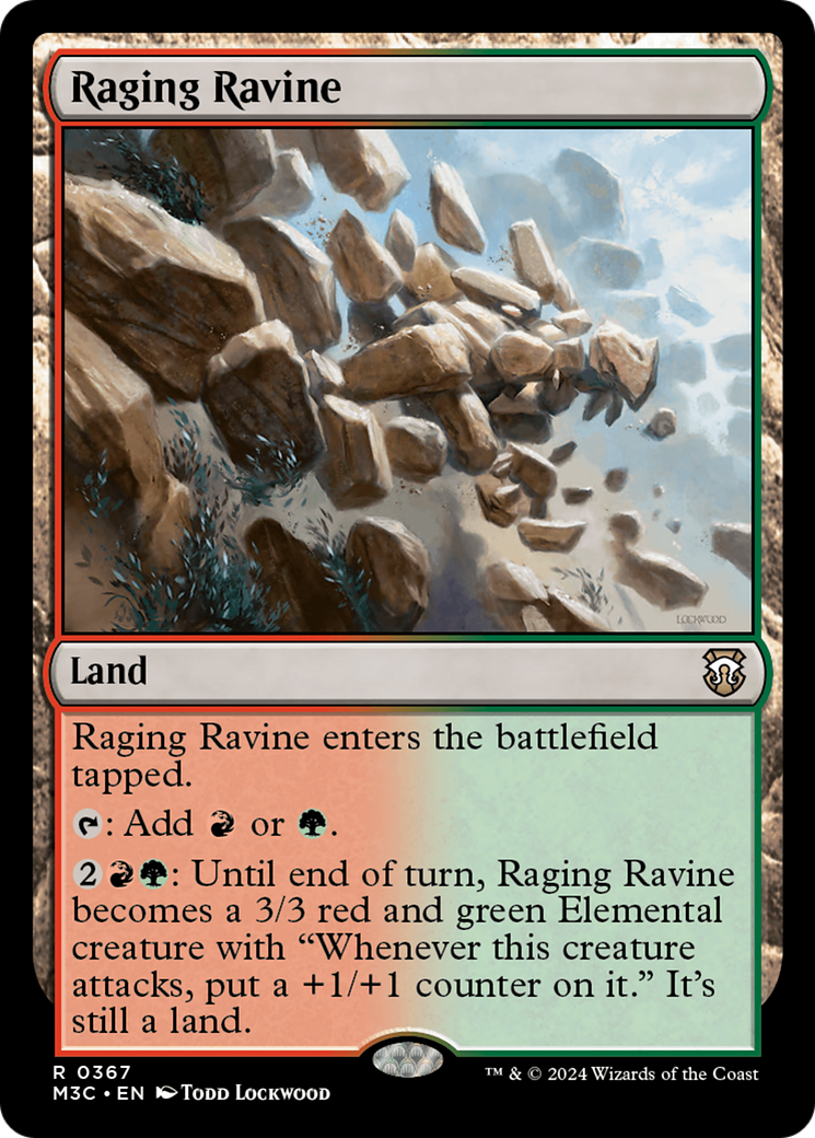 Raging Ravine (Ripple Foil) [Modern Horizons 3 Commander] | The CG Realm