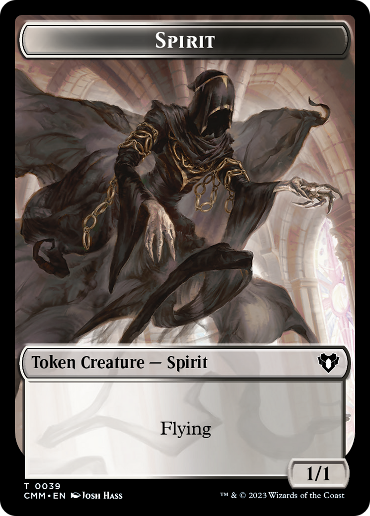 Spirit (0039) // Spider Double-Sided Token [Commander Masters Tokens] | The CG Realm