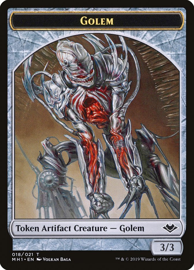 Illusion (005) // Golem (018) Double-Sided Token [Modern Horizons Tokens] | The CG Realm