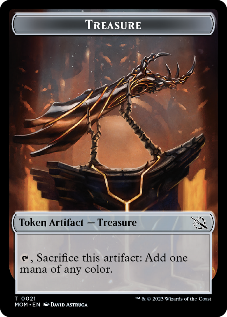 Treasure (21) // Phyrexian Hydra (11) Double-Sided Token [March of the Machine Tokens] | The CG Realm