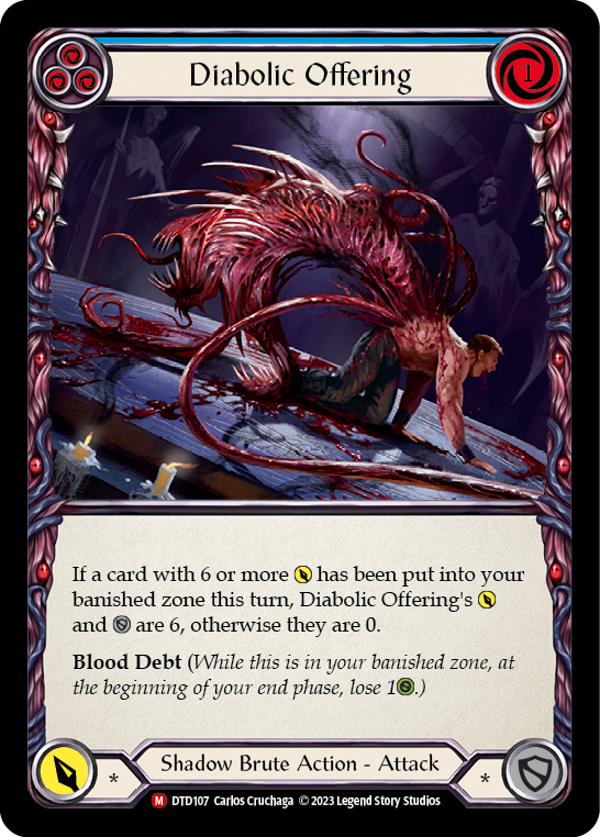 Diabolic Offering [DTD107] (Dusk Till Dawn)  Rainbow Foil | The CG Realm