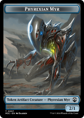 Phyrexian Myr // Servo Double-Sided Token [Modern Horizons 3 Commander Tokens] | The CG Realm