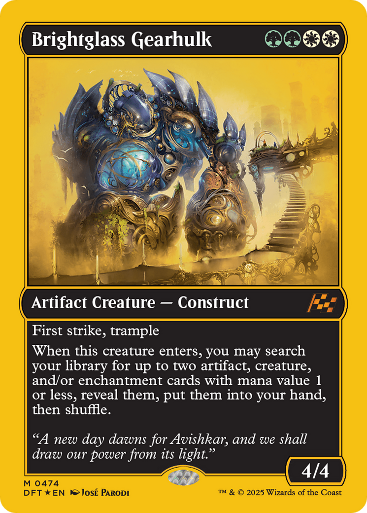 Brightglass Gearhulk (First-Place Foil) [Aetherdrift] | The CG Realm