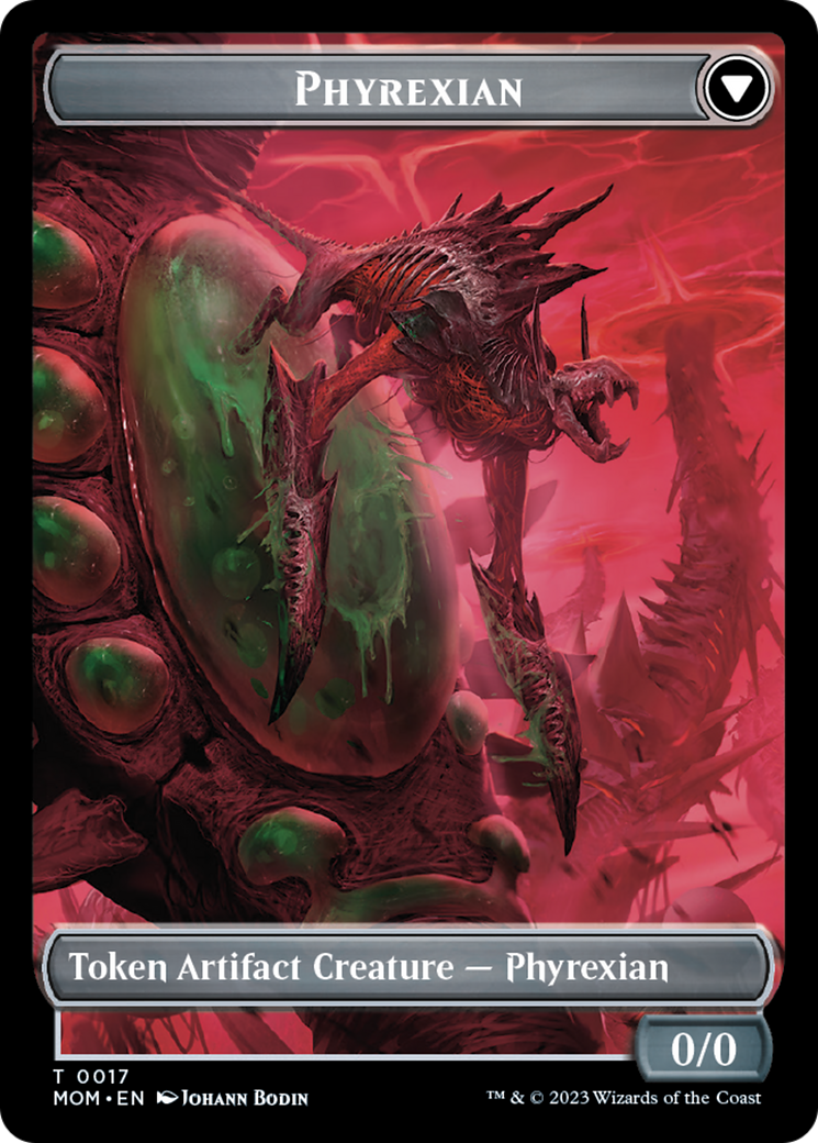 Incubator // Phyrexian (17) Double-Sided Token [March of the Machine Tokens] | The CG Realm