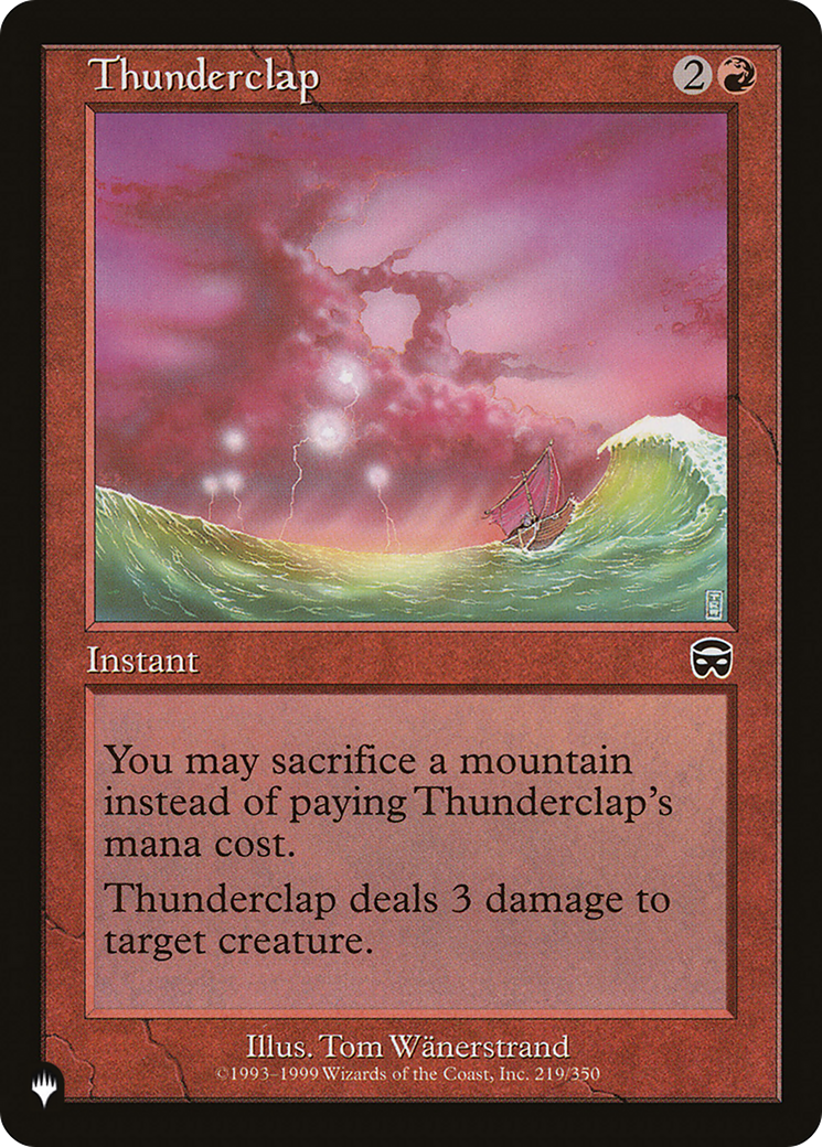 Thunderclap [The List Reprints] | The CG Realm