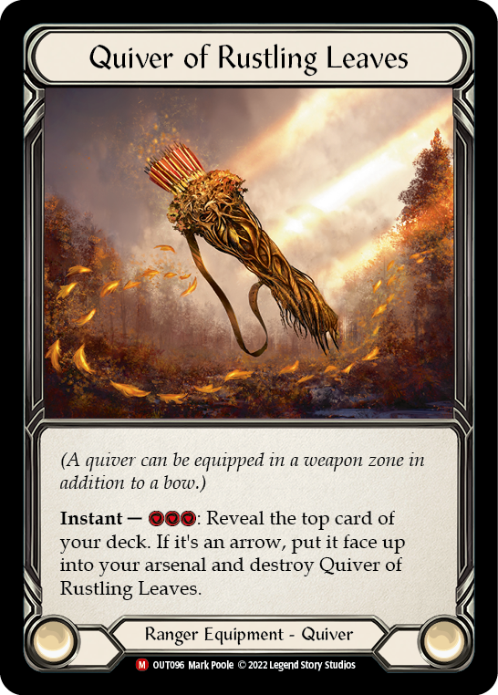 Quiver of Rustling Leaves [OUT096] (Outsiders)  Rainbow Foil | The CG Realm