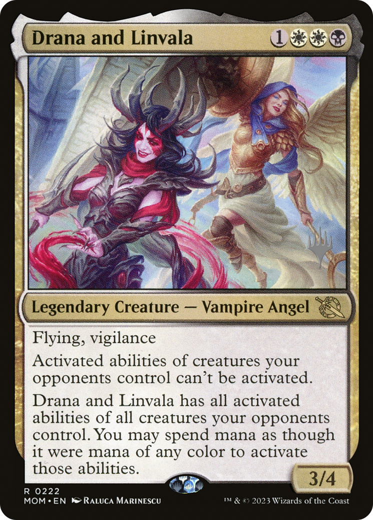 Drana and Linvala (Promo Pack) [March of the Machine Promos] | The CG Realm