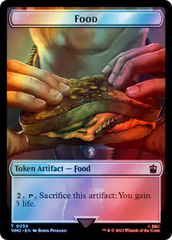 Alien Rhino // Food (0059) Double-Sided Token (Surge Foil) [Doctor Who Tokens] | The CG Realm