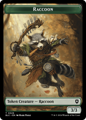 Rat // Raccoon Double-Sided Token [Bloomburrow Commander Tokens] | The CG Realm