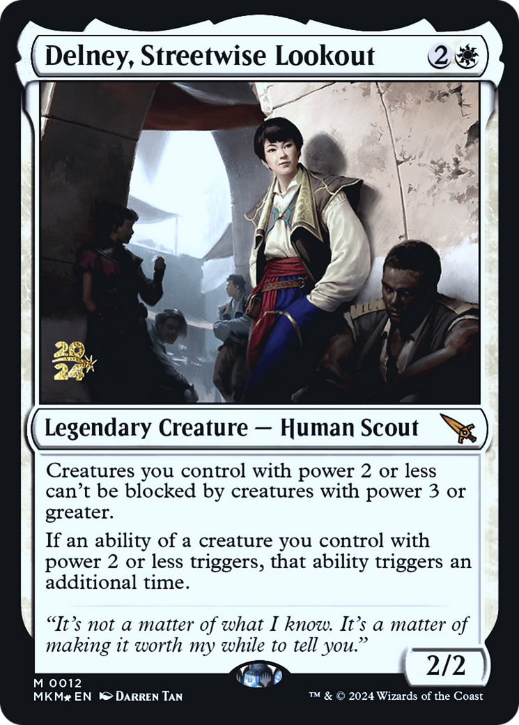 Delney, Streetwise Lookout [Murders at Karlov Manor Prerelease Promos] | The CG Realm