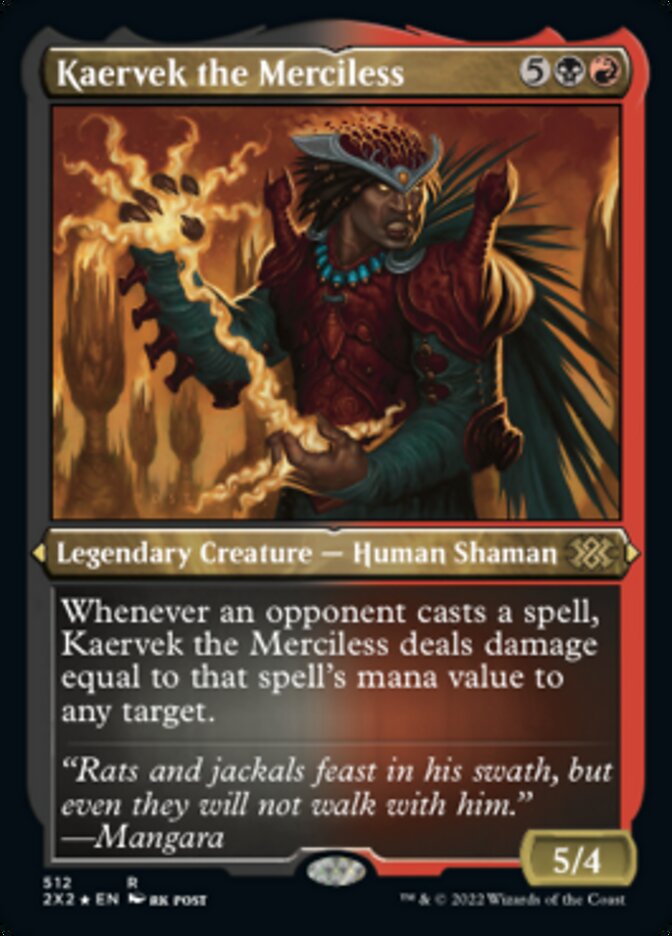 Kaervek the Merciless (Foil Etched) [Double Masters 2022] | The CG Realm