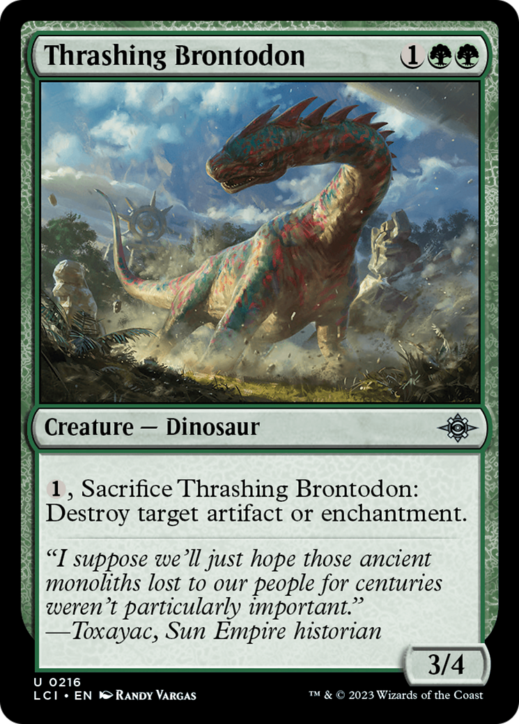 Thrashing Brontodon [The Lost Caverns of Ixalan] | The CG Realm