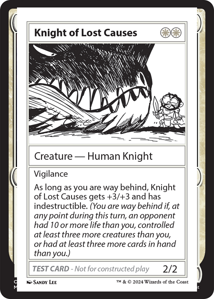 Knight of Lost Causes [Mystery Booster 2 Playtest Cards] | The CG Realm