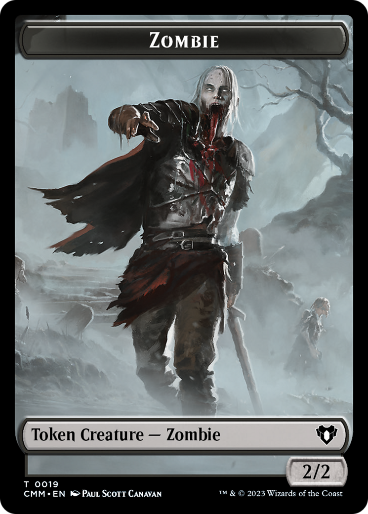 Zombie Token (19) [Commander Masters Tokens] | The CG Realm