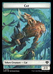 Spirit (0010) // Cat (0005) Double-Sided Token [Commander Masters Tokens] | The CG Realm