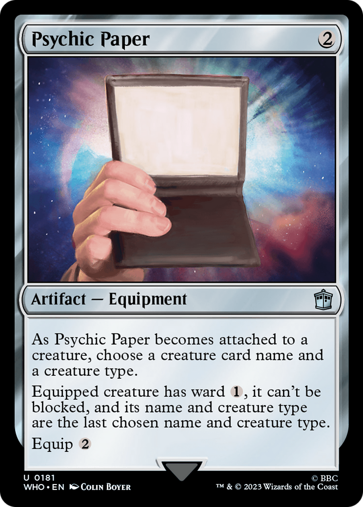 Psychic Paper [Doctor Who] | The CG Realm