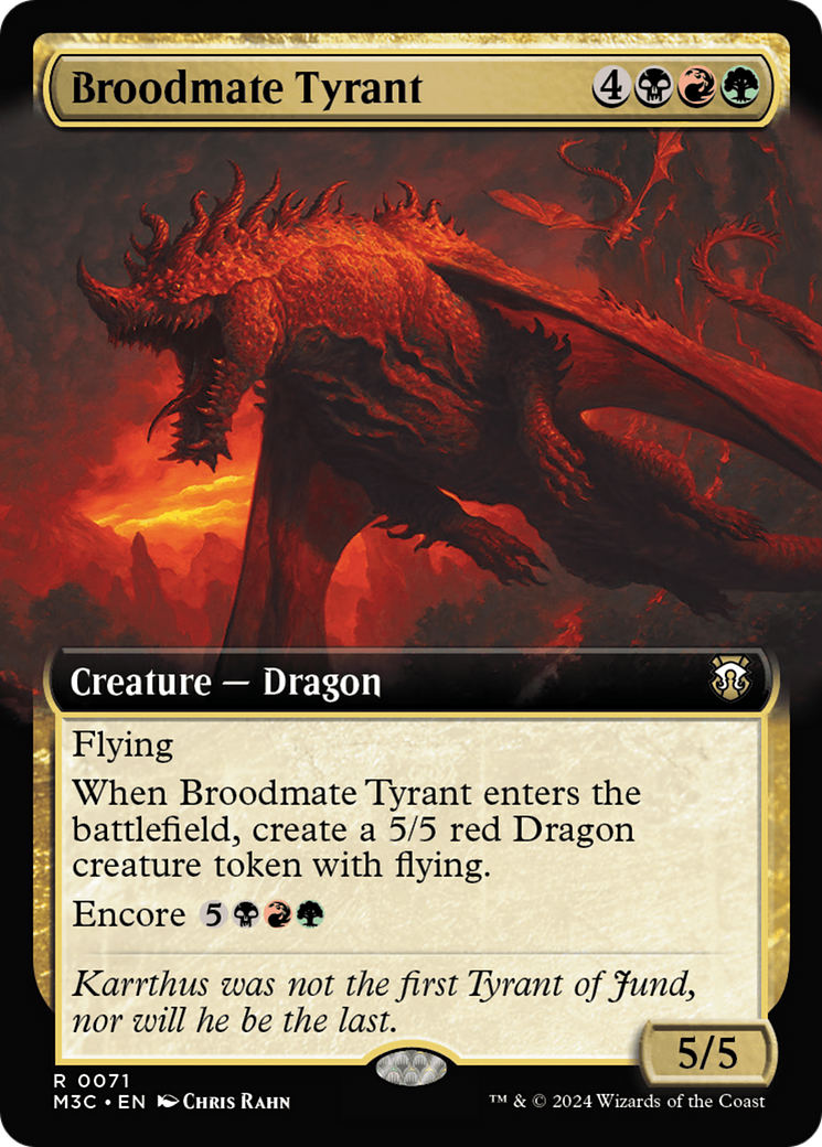 Broodmate Tyrant (Extended Art) [Modern Horizons 3 Commander] | The CG Realm