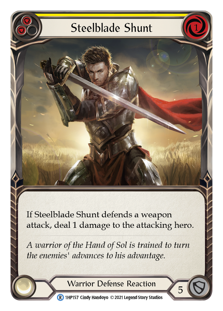 Steelblade Shunt (Yellow) [1HP157] (History Pack 1) | The CG Realm