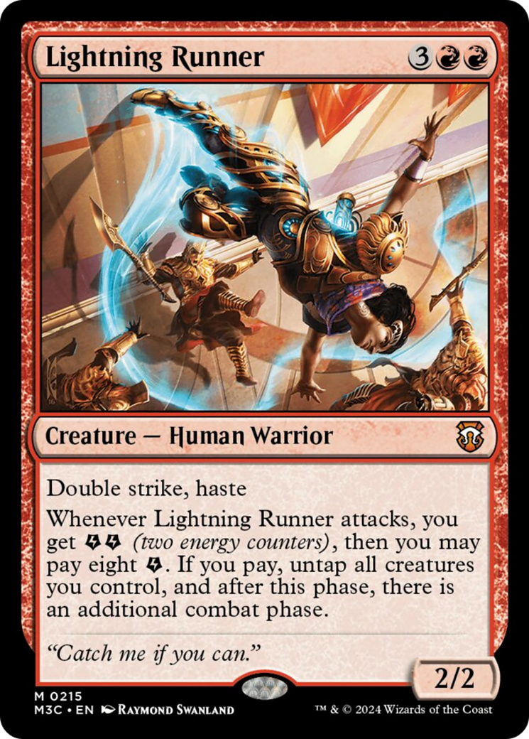 Lightning Runner (Ripple Foil) [Modern Horizons 3 Commander] | The CG Realm