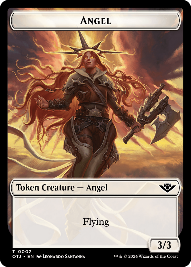 Angel // Plot Double-Sided Token [Outlaws of Thunder Junction Tokens] | The CG Realm