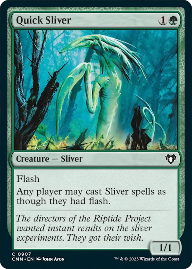 Quick Sliver [Commander Masters] | The CG Realm