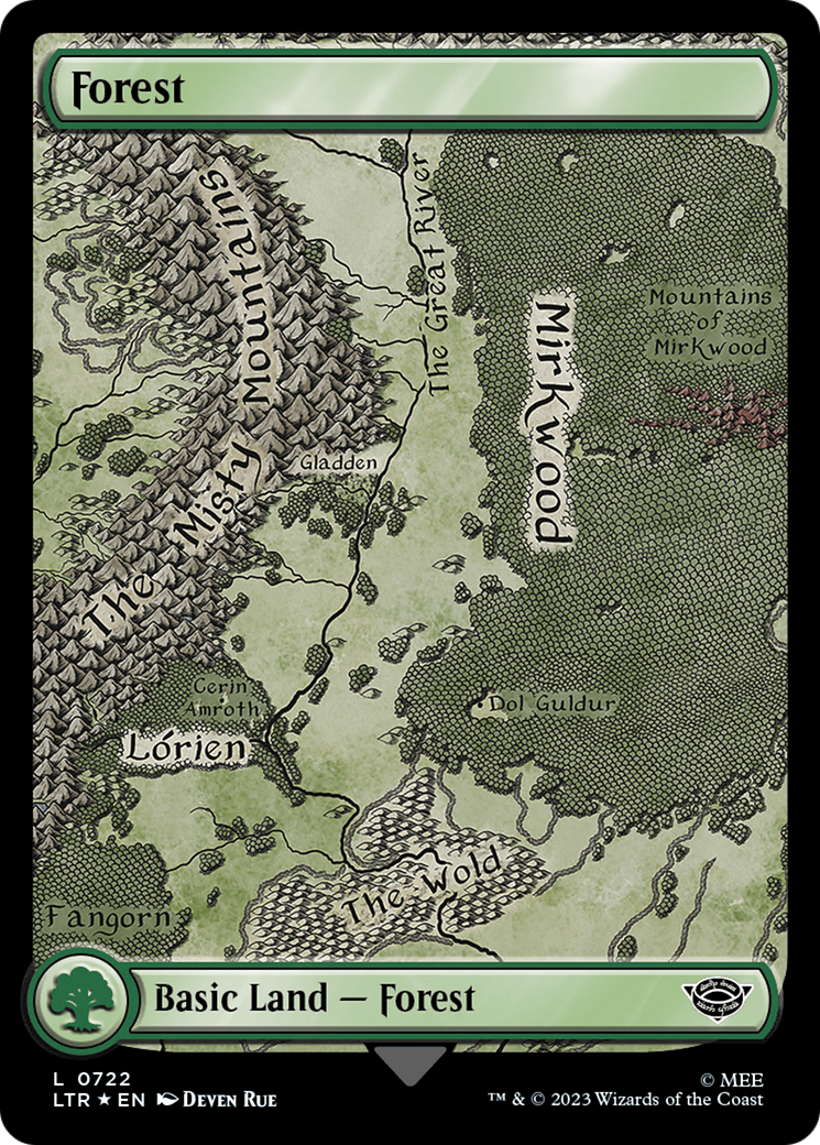 Forest (0722) (Surge Foil) [The Lord of the Rings: Tales of Middle-Earth] | The CG Realm