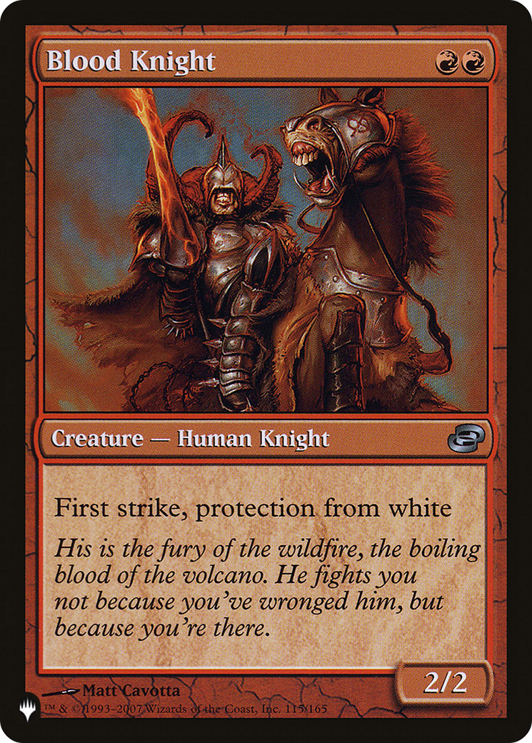 Blood Knight [The List Reprints] | The CG Realm